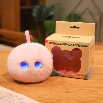 AI-powered robot – made of soft fur – a premium, modern toy.Voice-interactive smart doll "Pink""