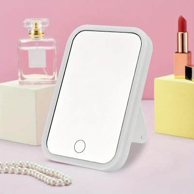 LED Makeup Mirror Touch Screen 3 Light Portableو  Vanity Mirror 5X Magnifying Compact Cosmetics Mirror