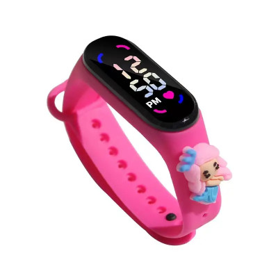 LED Cartoon Princess Watch Waterproof Watch For School girls Sport Touch Screen Watch For Women Students