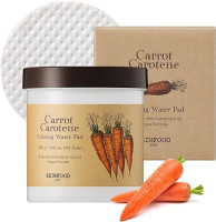 SKINFOOD Carrot Carotene Calming Water Pad 250g (8.81 oz.) 60 Sheets- Redness Relief Soothing Facial Toner Pads for Sensitive Skin, Cruelty Free