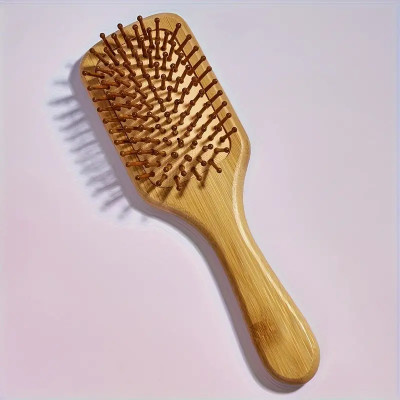 Bamboo Hair Brush - Scalp Massage Detangler For Wet And Dry Hair - Paddle Scalp Massage Comb For Women, Men