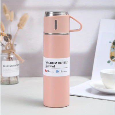 ouble-Layer Stainless Steel Vacuum Coffee Tumbler - Leak-Proof Travel Mug For Outdoor Business Trips - Portable Water Bottle For Beverages