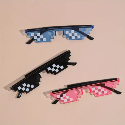 Festival Party Props Party Photo Props Mosaic Funny Party Glasses Anime Pixel Glasses, Weird Stuff, Mini Stuff, Cute Aesthetic Stuff, Cool Gadgets, Unusual Items, Party Decor, Party Supplies