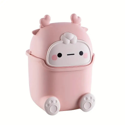 Cute Waste Paper Basket Trash Can, Desktop Mini Waste Paper Basket Trash Can, Countertop Waste Paper Basket Trash Organizer,, For The Office, Bathroom, Kitchen, Gifts For Students