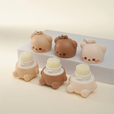 Multiple Moisturizing Lip Balm Fruit Flavor Moisturizing Repair Relief Dry Cute Cartoon Bear Dudu Lip Care