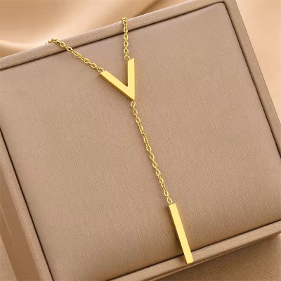 Clover High Quality 18K Gold Plated No Tarnish 316l Stainless Steel Necklace Design Jewelry for Women