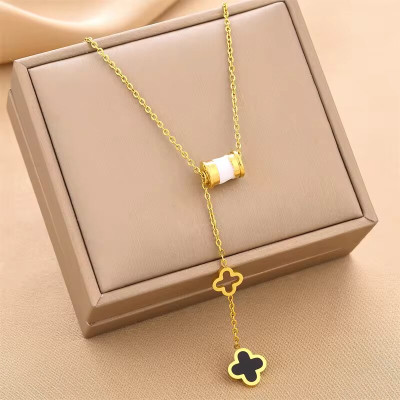 High Quality 18K Gold Plated No Tarnish  Stainless Steel Necklace Design Jewelry for Women - A1071