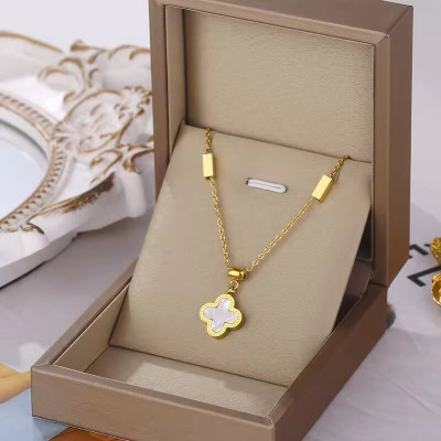 High Quality 18K Gold Plated No Tarnish  Stainless Steel Necklace Design Jewelry for Women - A1080