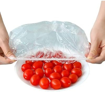 Transparent single-use food bag holds 100 pieces