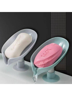 Self-Draining Soap Holder, Suction Cup Soap Holder for Shower, Extend Soap Life, Keep Soap Bars Dry and Clean, Easy to Clean, 1 Piece Paper Shaped Soap Dish Box