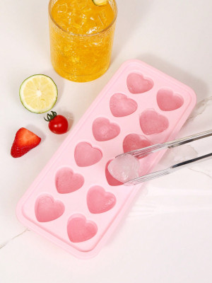 One Piece Mesh Multi Ice Cube Creativity Heart Shaped Ice Cube Tray with Seal Lid to Kitchen
