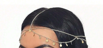 Gold Hair Chain Practical Wedding Headband Hair Chain Head Jewelry Holiday Bridal Hair Accessories for Women Girls